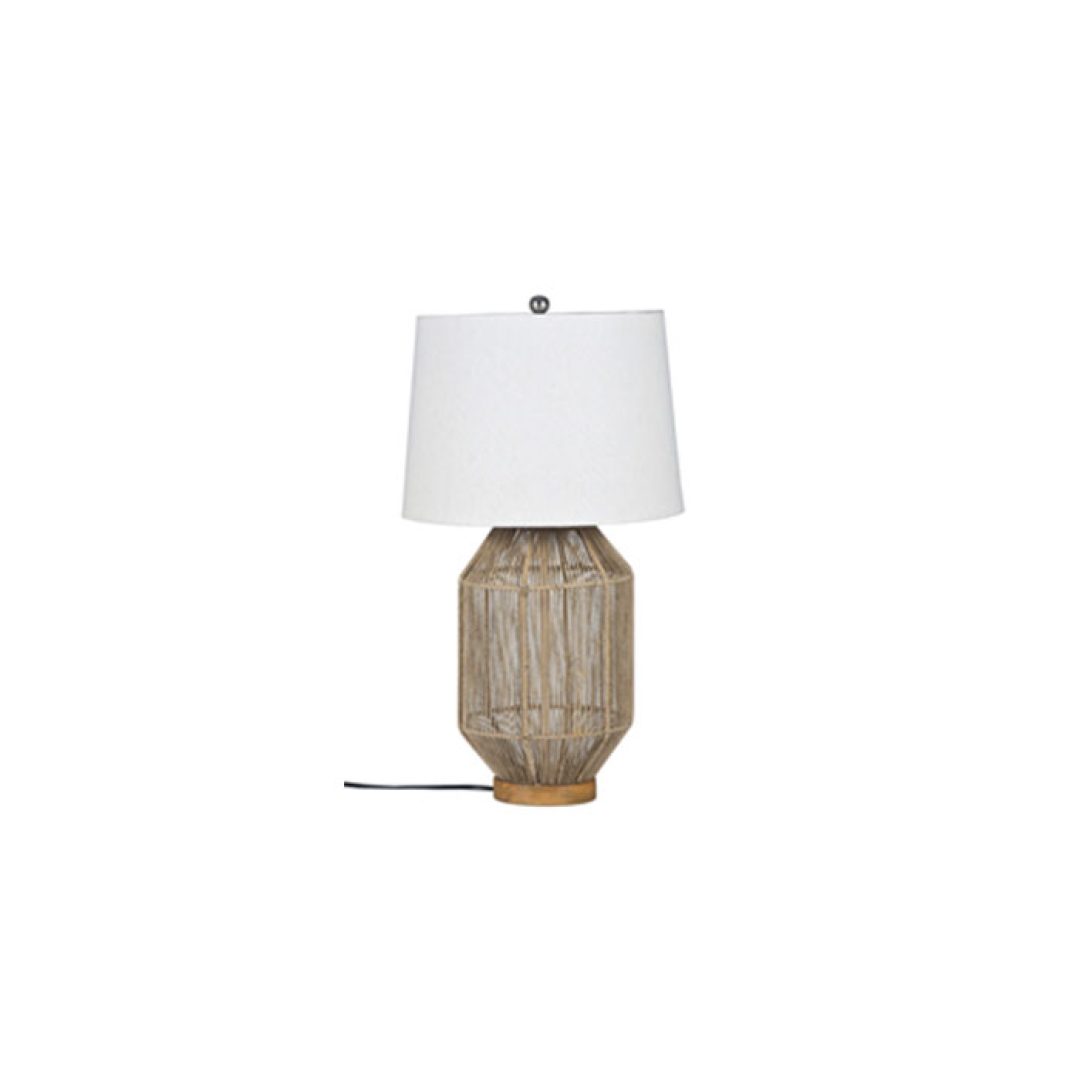 Iron-wood-&-jute-table-lamp